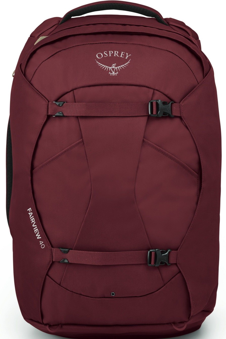 Rucksacks Osprey Luggage & Carry-On | Osprey Womens Fairview 40 Travel Pack - Zircon Red