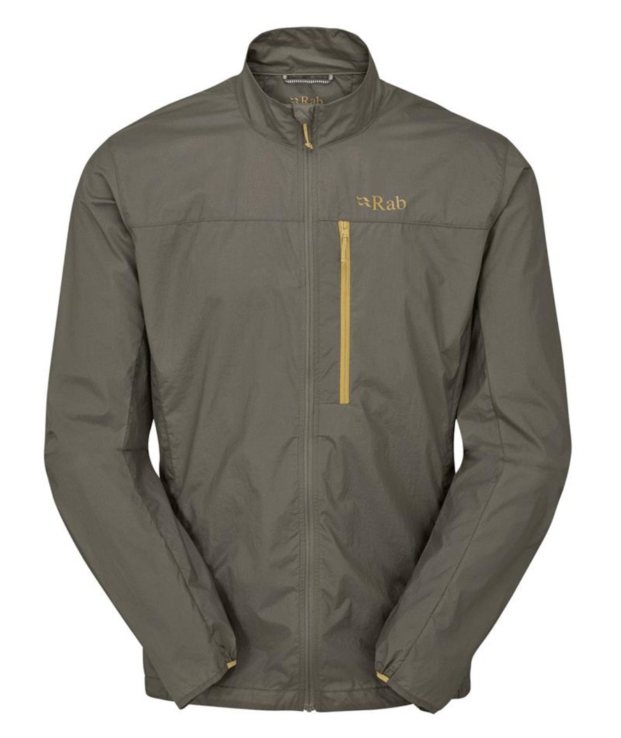 Clothing Rab Windshirts | Rab Mens Vital Jacket - Light Khaki Green