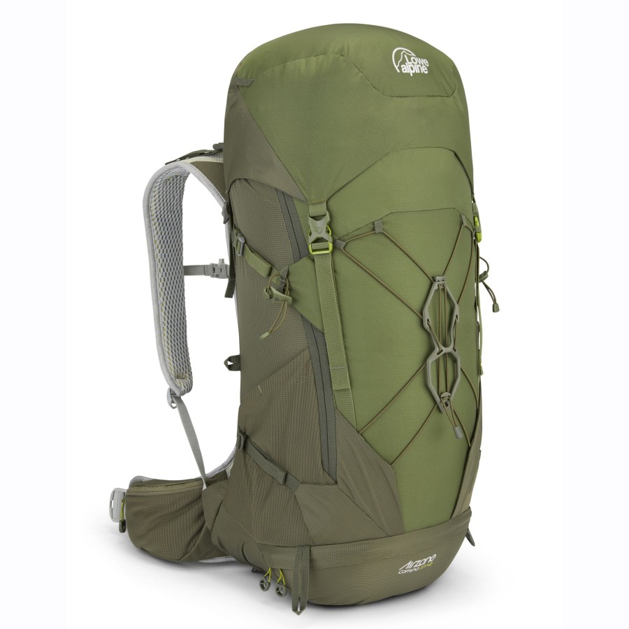 Rucksacks Lowe Alpine Backpacking Packs | Lowe Alpine Airzone Trail Camino 37:42 Rucksack - Army/Bracken Green