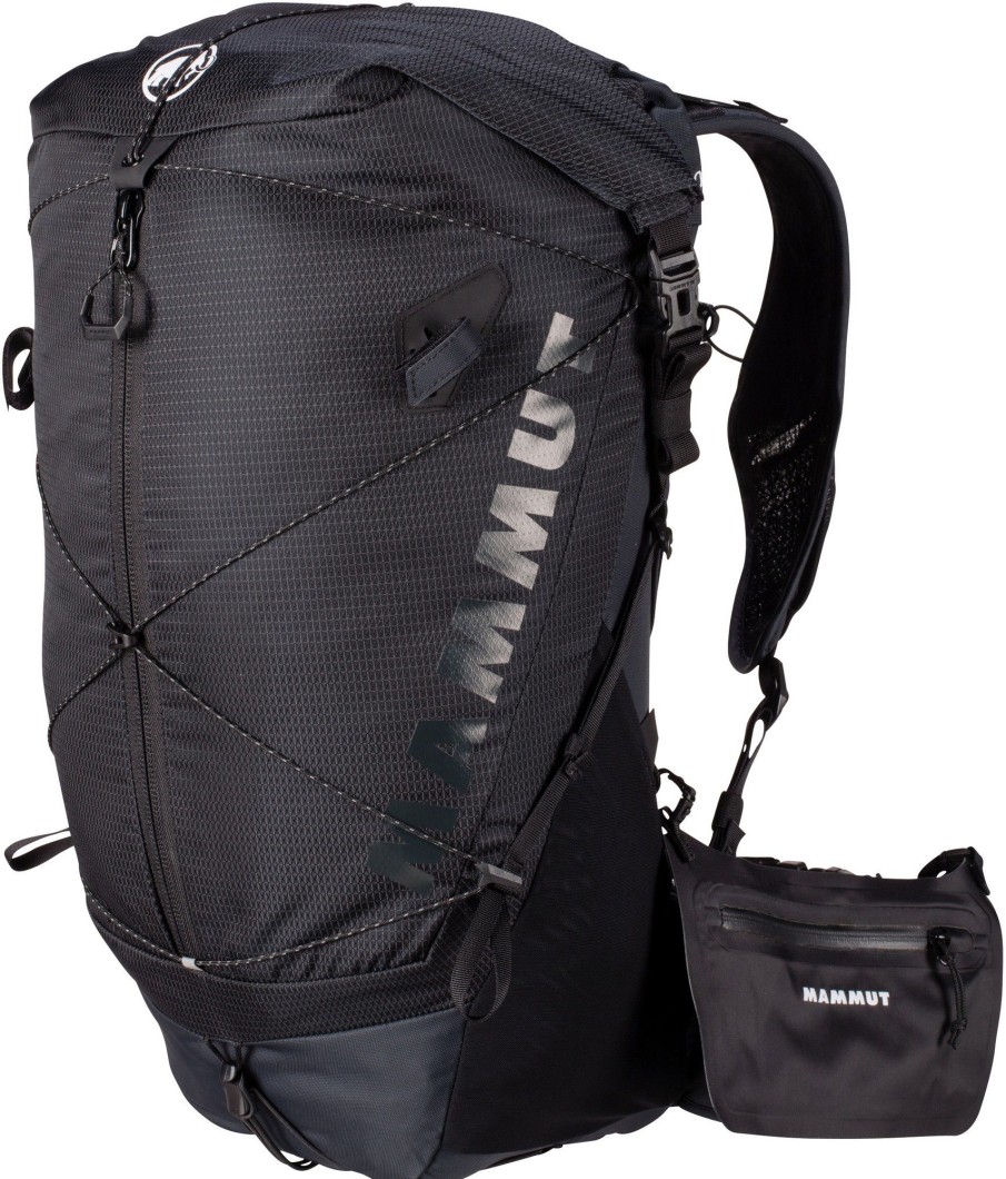 Rucksacks Mammut Day Packs | Mammut Ducan Spine 28-35 Rucksack Black