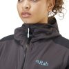 Clothing Rab Softshell Jackets | Rab Womens Kinetic Alpine 2.0 Jacket - Anthracite Grey