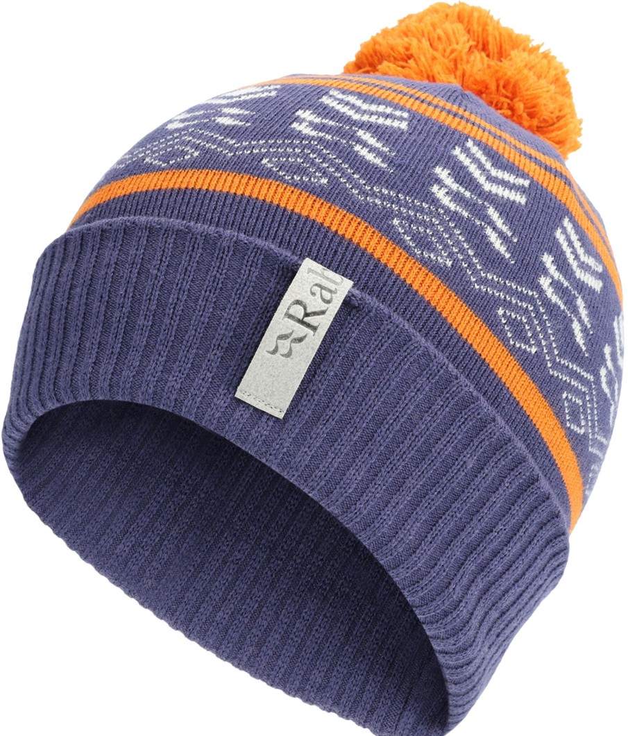 Clothing Rab Hats | Rab Khroma Bobble Beanie - Patriot Marmalade Blue