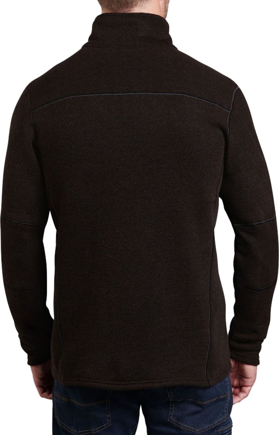 Clothing Kuhl Fleece & Mid Layer | Kuhl Mens Interceptr 1/4 Zip Fleece - Charcoal Brown