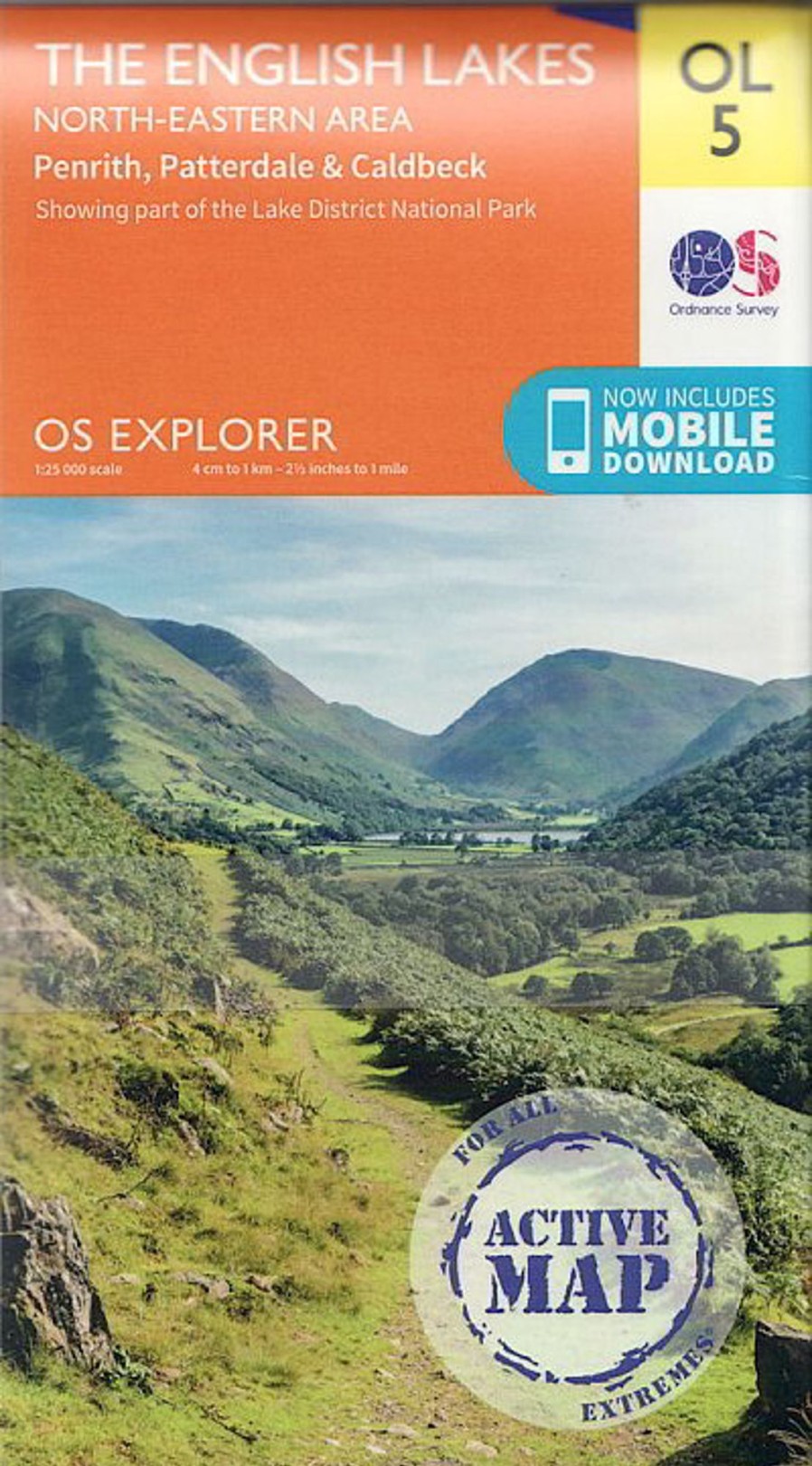 Equipment Ordnance Survey Maps And Books | Os Explorer - Active Map Ol5 - The English Lakes North Eastern Area Orange