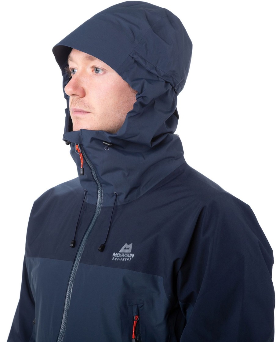 Clothing Mountain Equipment Waterproof Jackets | Mountain Equipment Mens Saltoro Jacket Nights-Cosmos Blue