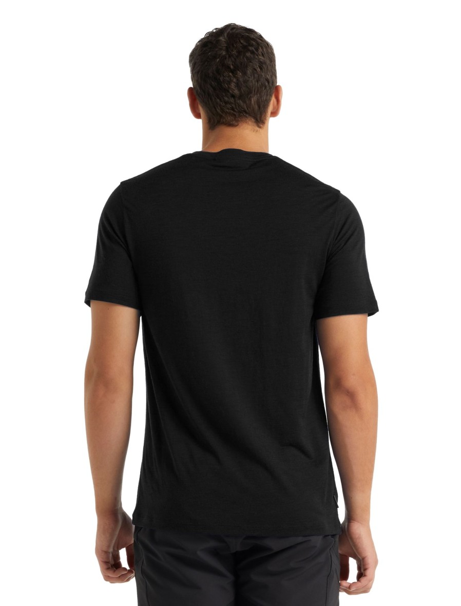 Clothing Icebreaker T Shirts & Base Layers | Icebreaker Mens Tech Lite Ii Short Sleeved Tee Black