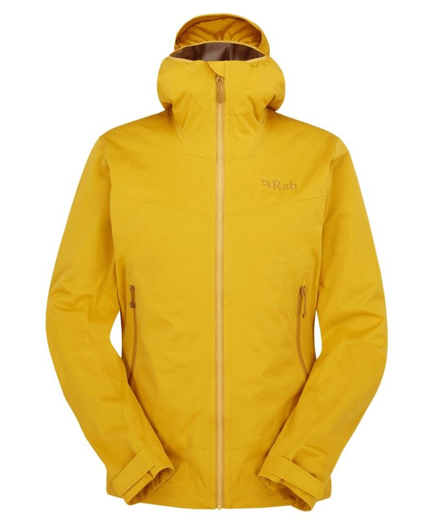 Clothing Rab Softshell Jackets | Rab Womens Kinetic 2.0 Jacket - Sahara Yellow