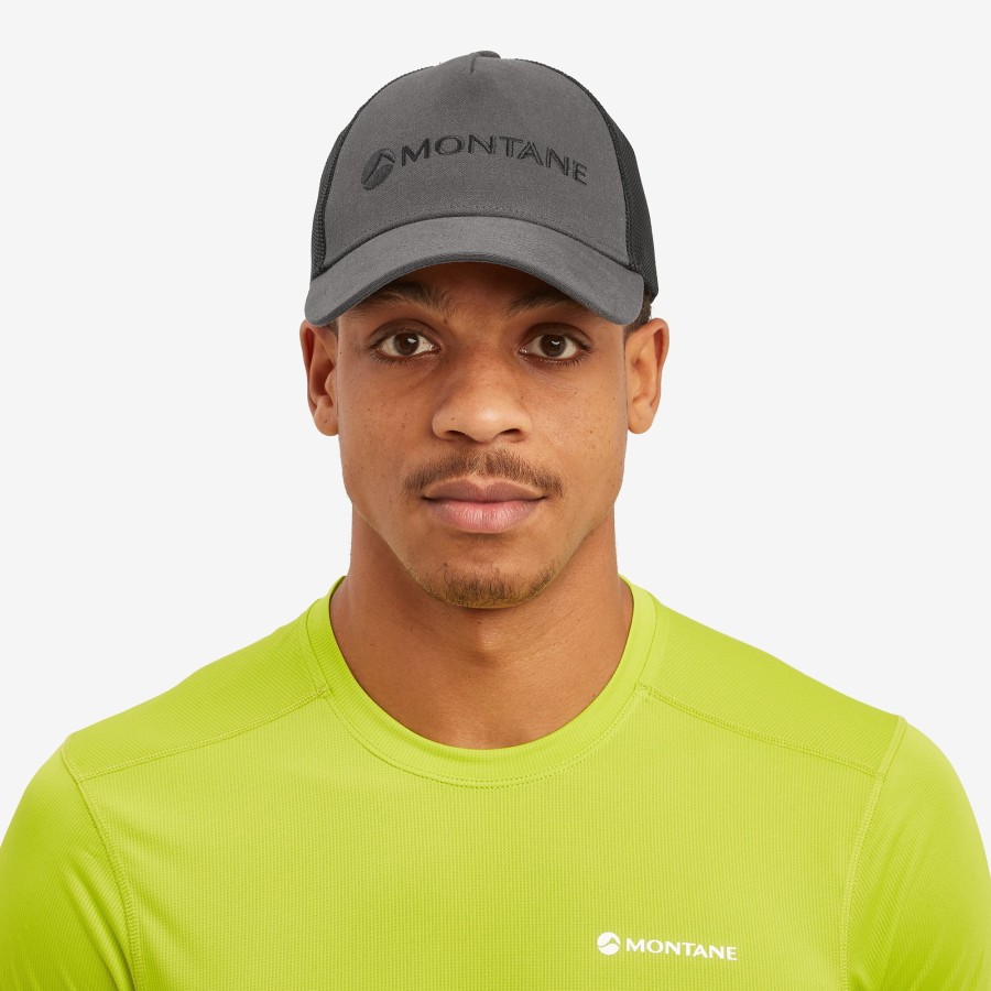 Clothing Montane Hats | Montane Basecamp Mono Cap - Midnight Grey