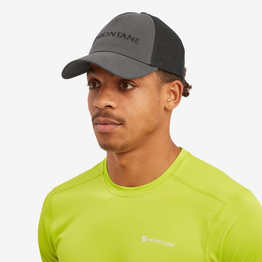 Clothing Montane Hats | Montane Basecamp Mono Cap - Midnight Grey