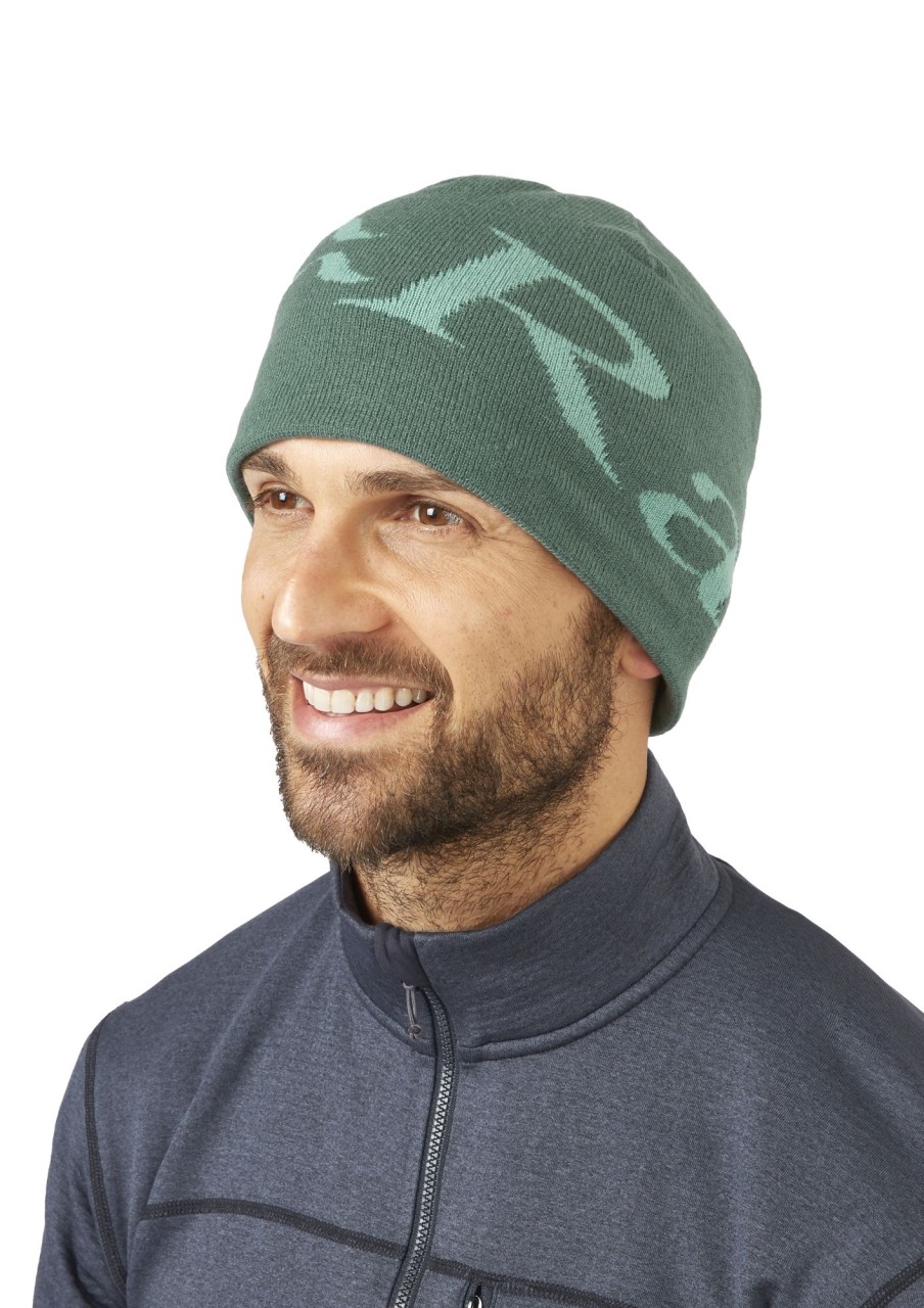 Clothing Rab Hats | Rab Logo Beanie Slate-Glacier Blue Green