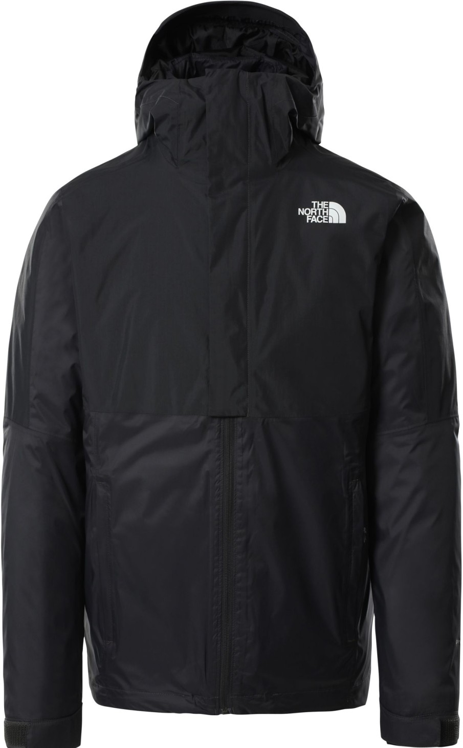 Clothing The North Face Insulated Jackets | The North Face Mens New Dryvent Down Triclimate Jacket - Asphalt Grey-Tnf Black