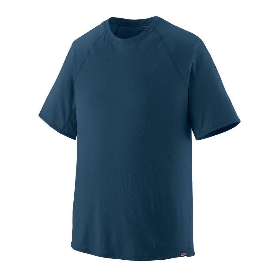 Clothing Patagonia T Shirts & Base Layers | Patagonia Mens Cap Cool Trail Shirt - Lagom Blue