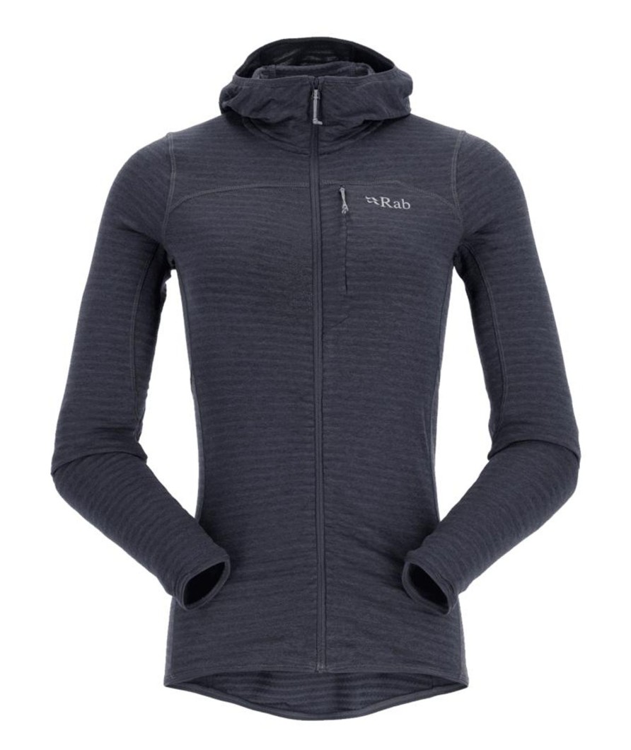 Clothing Rab Fleece & Mid Layer | Rab Womens Ascendor Light Hoody - Beluga Grey