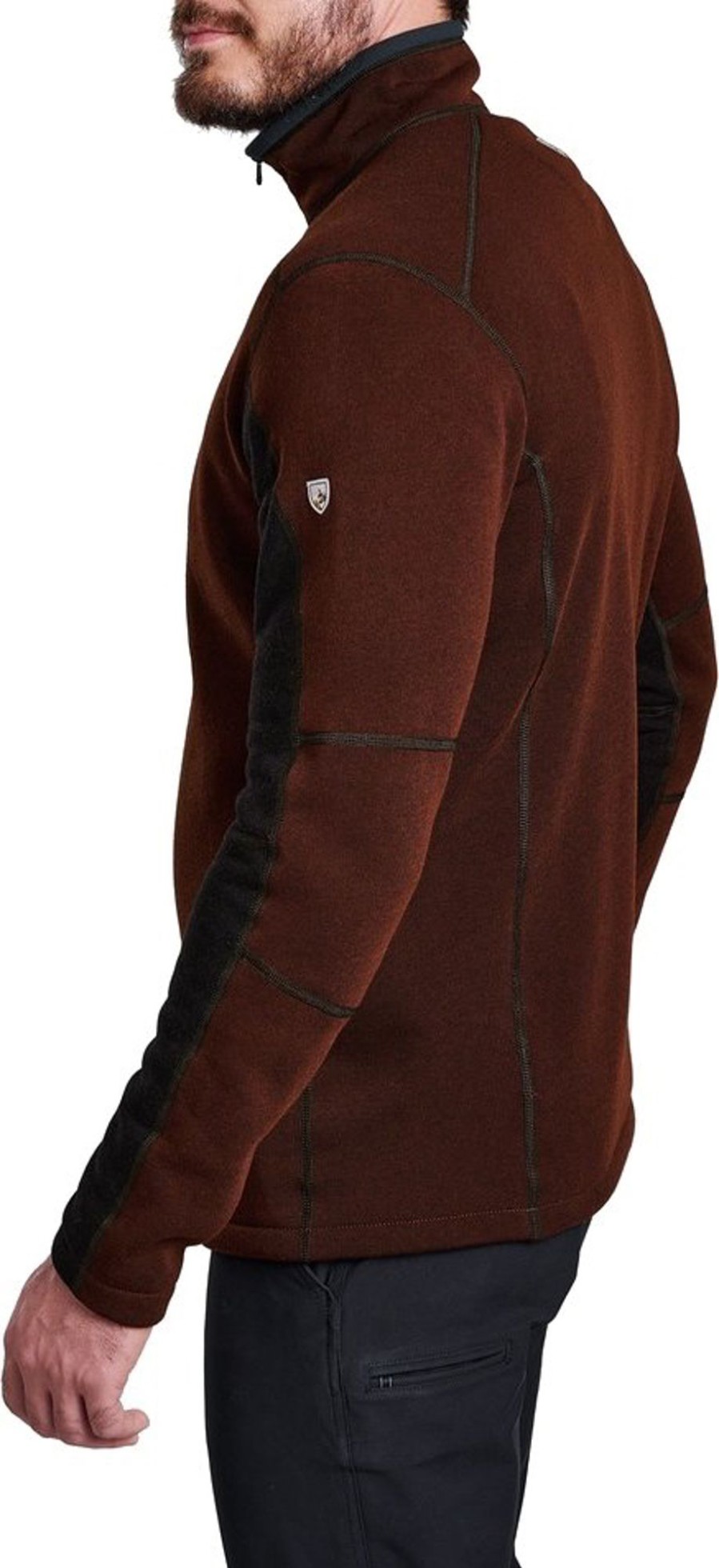 Clothing Kuhl Fleece & Mid Layer | Kuhl Mens Revel 1/4 Zip Fleece - Mole-Charcoal Brown