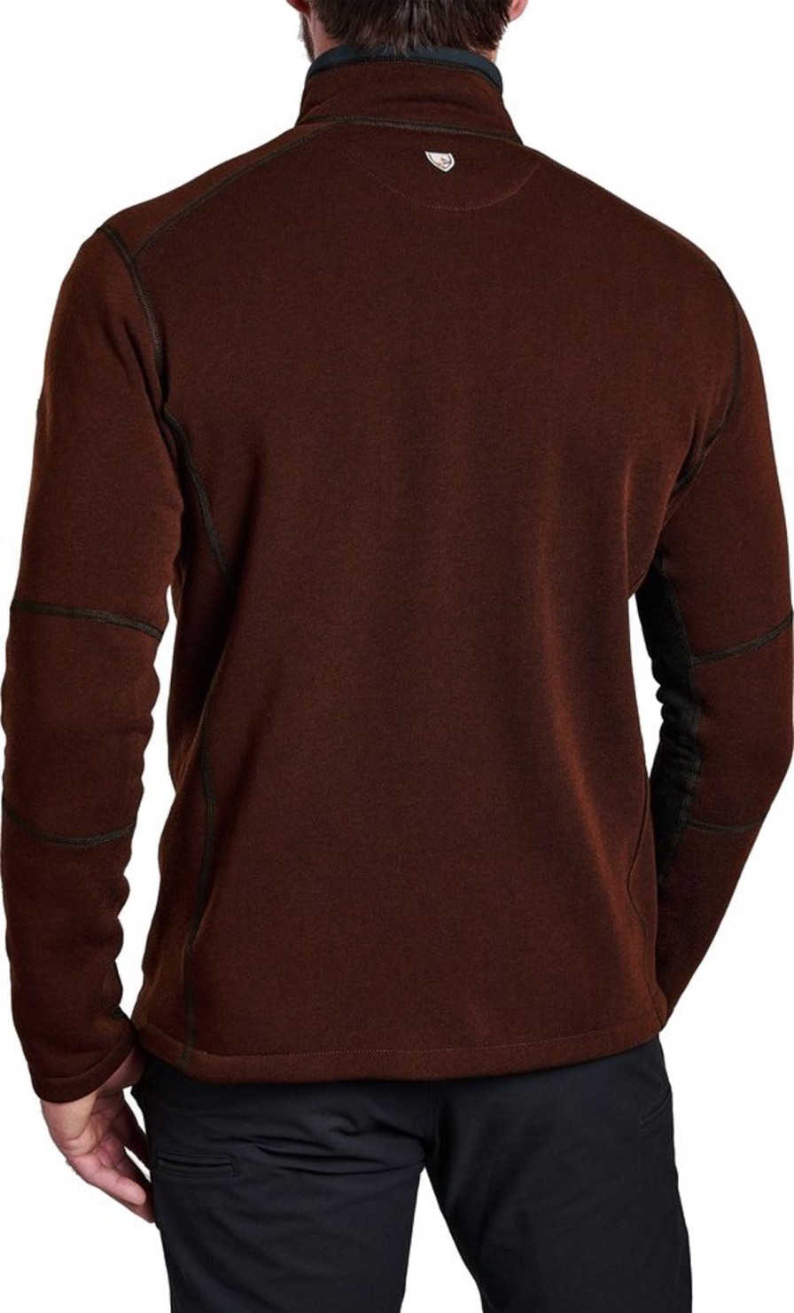 Clothing Kuhl Fleece & Mid Layer | Kuhl Mens Revel 1/4 Zip Fleece - Mole-Charcoal Brown