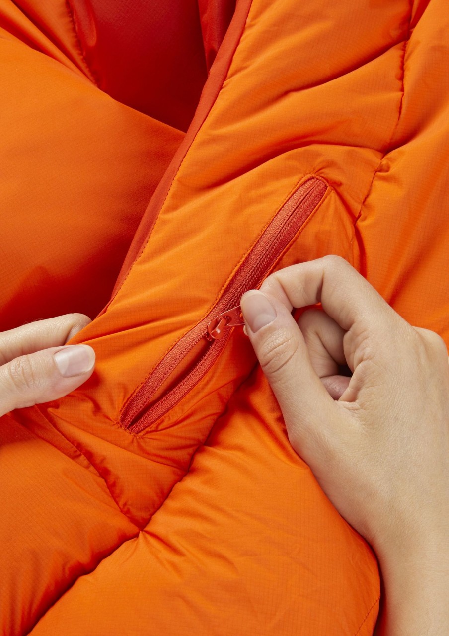 Camping Rab Backpacking & Lightweight Sleeping Bags | Rab Womens Andes Infinium 800 Sleeping Bag - Atomic Orange