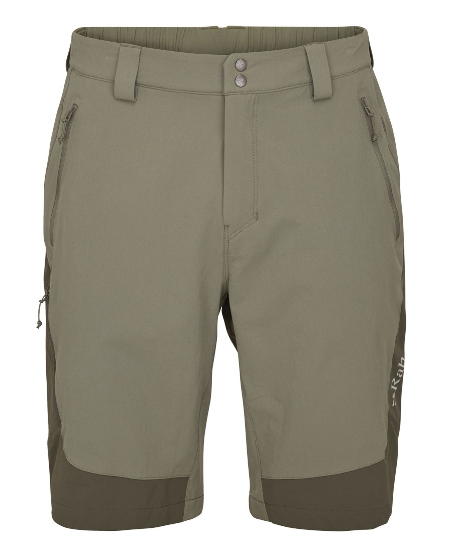 Clothing Rab Shorts | Rab Mens Torque Mountain Shorts - Light Khaki-Army Green