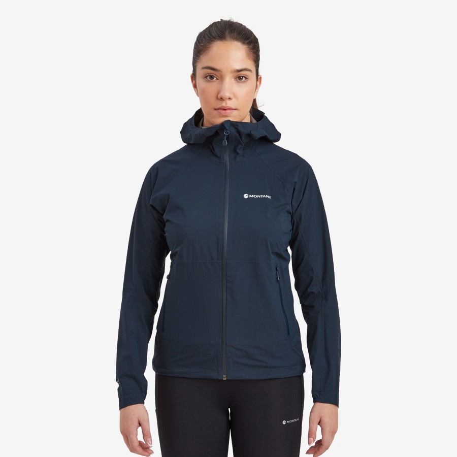 Clothing Montane Waterproof Jackets | Montane Womens Minimus Lite Jacket - Eclipse Blue