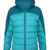 Clothing Rab Insulated Jackets | Rab Womens Infinity Alpine Jacket - Ultramarine-Aquamarine Blue