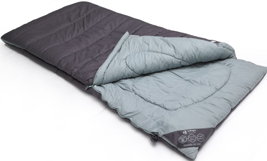 Camping Vango Family & Leisure Sleeping Bags | Vango Shangri-La Luxe Xl Sleeping Bag Grey