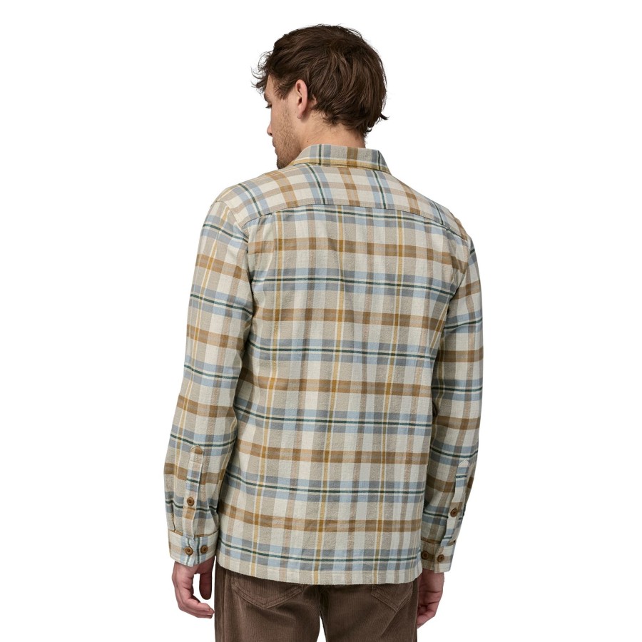 Clothing Patagonia Shirts | Patagonia Mens Organic Cotton Mw Fjord Flannel Shirt - Fields-Natural Brown