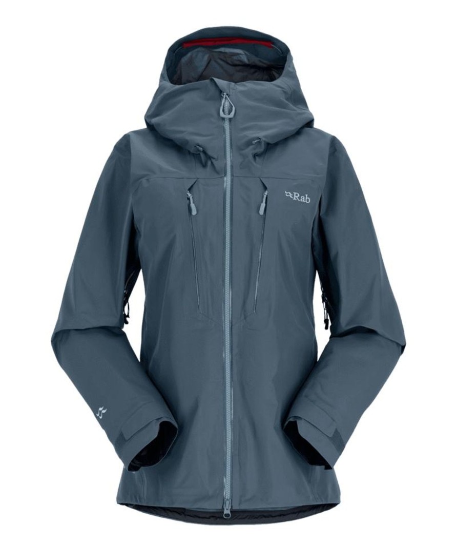 Clothing Rab Waterproof Jackets | Rab Womens Latok Alpine Gtx Jacket - Orion Blue