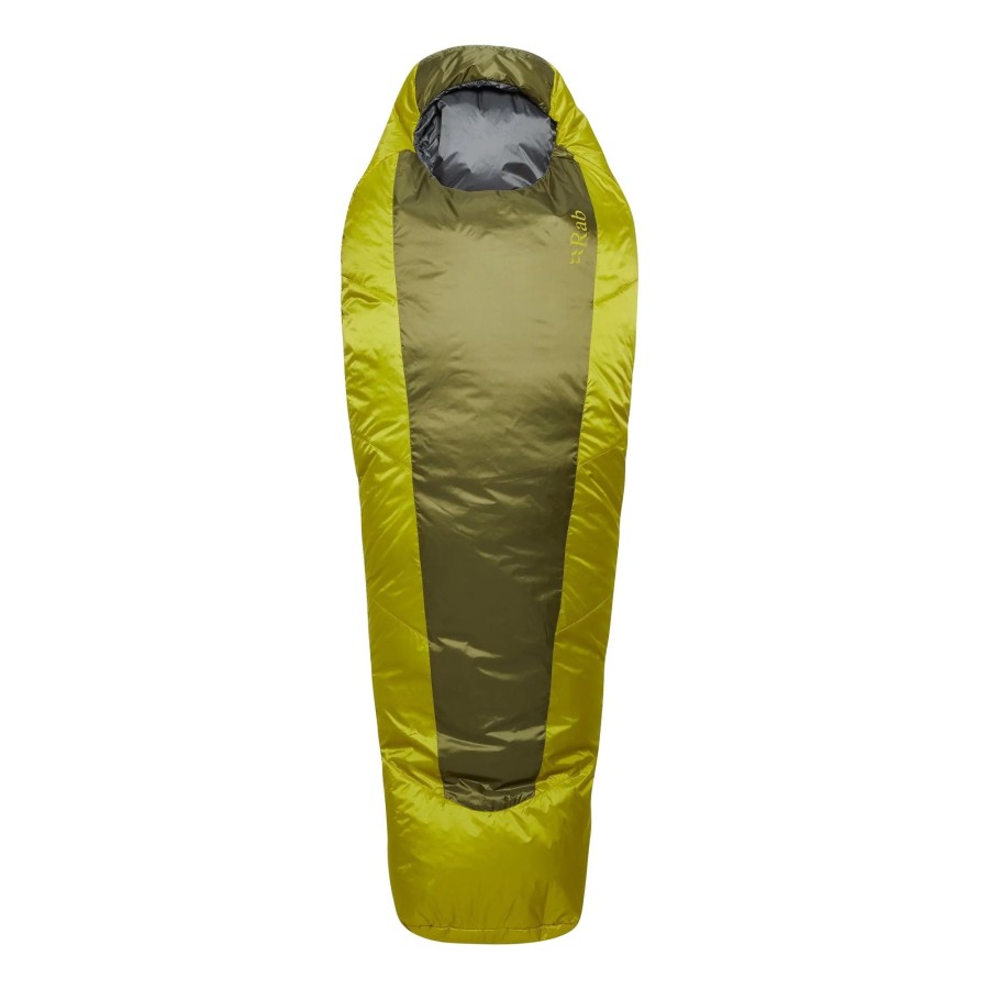 Camping Rab Backpacking & Lightweight Sleeping Bags | Rab Solar Eco 0 Sleeping Bag - Long Length - Chlorite Green