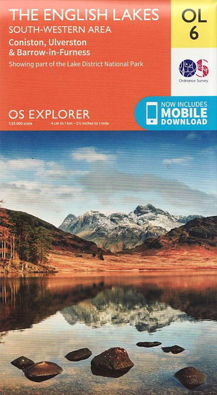 Equipment Ordnance Survey Maps And Books | Os Explorer Map Ol6 - The English Lakes - South Western Area Orange