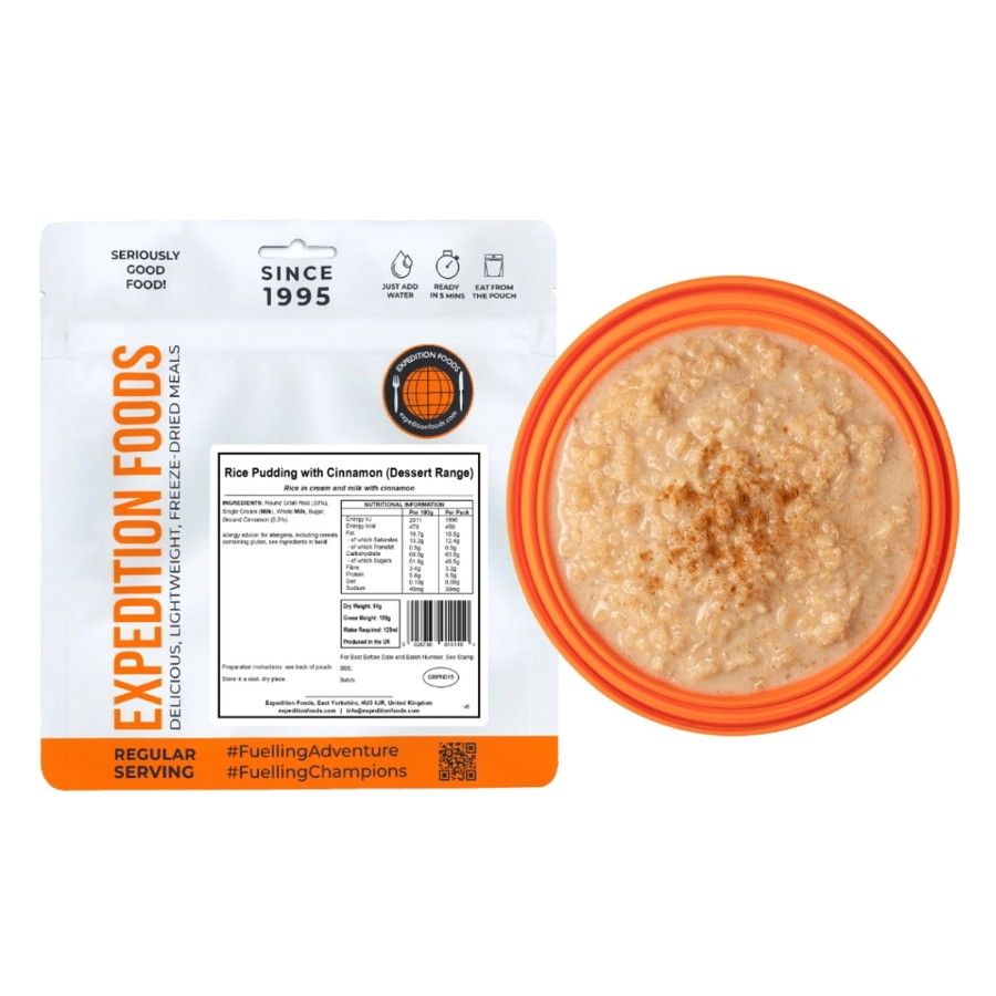 Equipment Expedition Foods Dessert | Expedition Foods Rice Pudding With Cinnamon - Dessert Range Orange