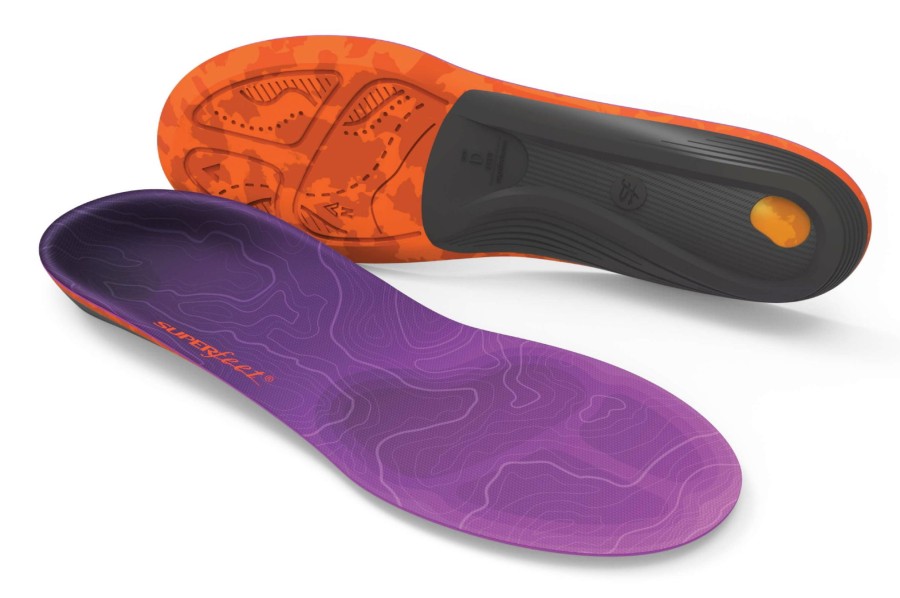 Footwear Superfeet Footbeds & Insoles | Superfeet Womens Trailblazers Comfort Insoles Purple