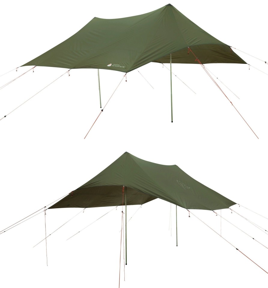 Camping Robens Tarps & Shelters | Robens Twin Summit Shelter Prs Green