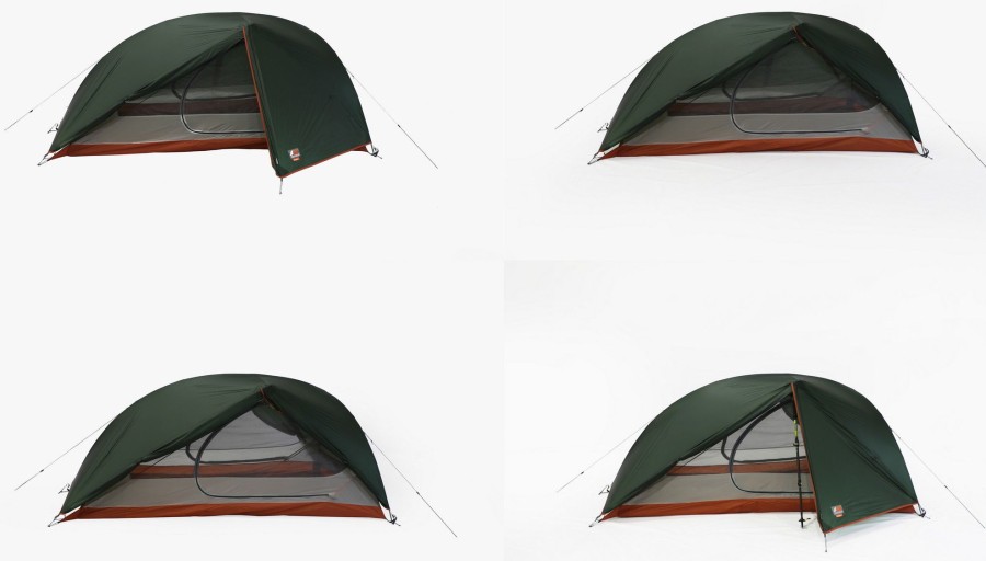 Camping Vango Backpacking & Lightweight Tents | Vango F10 Radon Ul 2 Tent Green