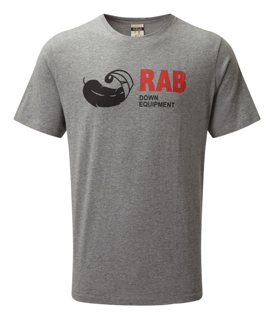 Clothing Rab T Shirts & Base Layers | Rab Mens Stance Vintage Tee Marl Grey