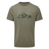 Clothing Rab T Shirts & Base Layers | Rab Mens Mantle Mountain Tee - Light Khaki Green