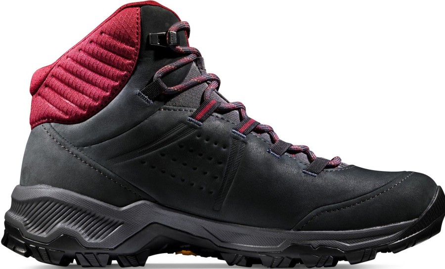 Footwear Mammut Mid Height Boots | Mammut Womens Nova Iv Mid Gtx Boots Blood Red Black