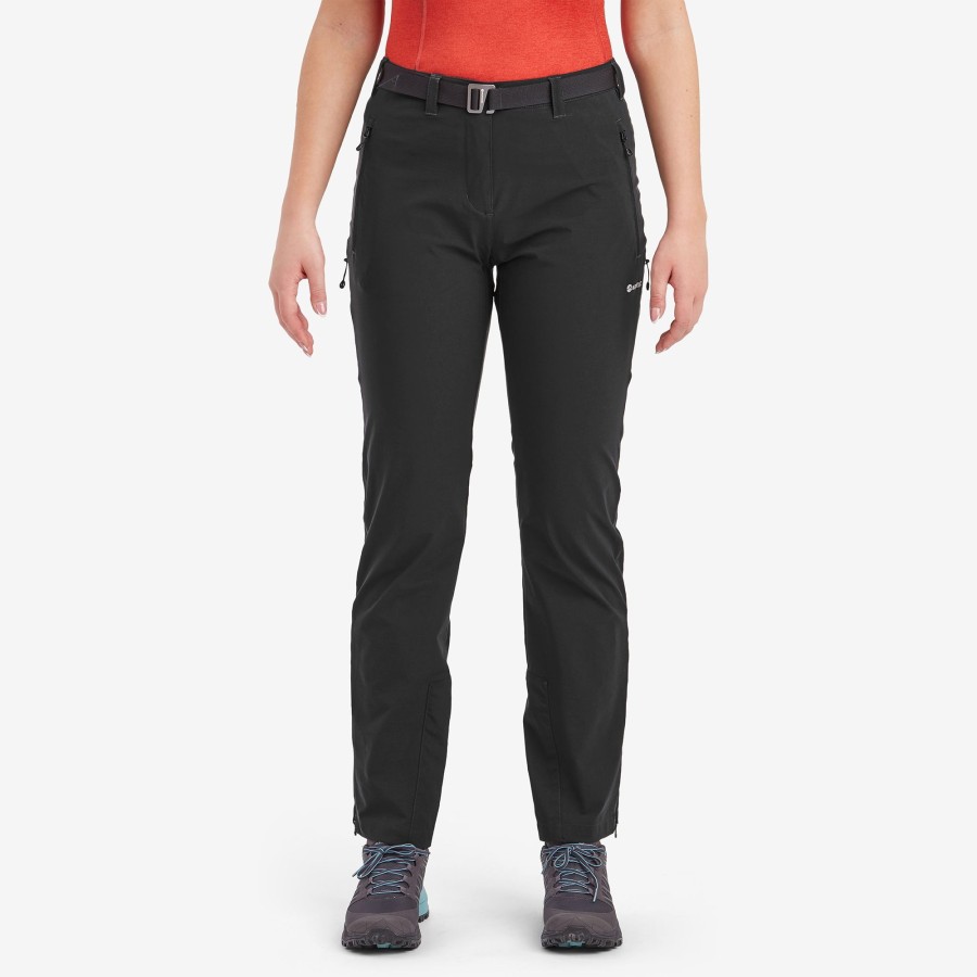 Clothing Montane Trousers & Leggings | Montane Womens Terra Stretch Pants - Regular Leg Black