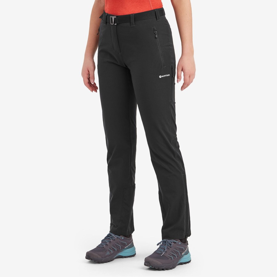 Clothing Montane Trousers & Leggings | Montane Womens Terra Stretch Pants - Regular Leg Black