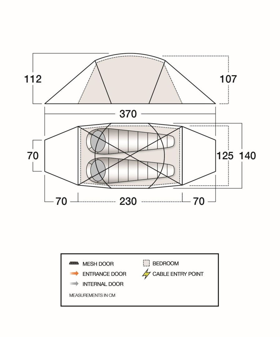 Camping Vango Backpacking & Lightweight Tents | Vango F10 Mtn 2 Tent Green