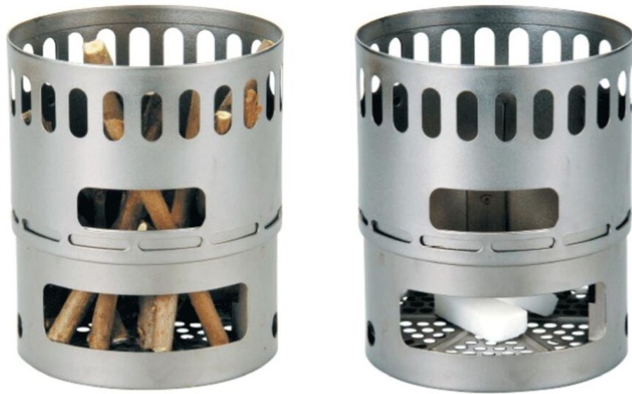 Camping Evernew Lightweight Stoves | Evernew Ti Mug Pot 500 Stove Set Silver