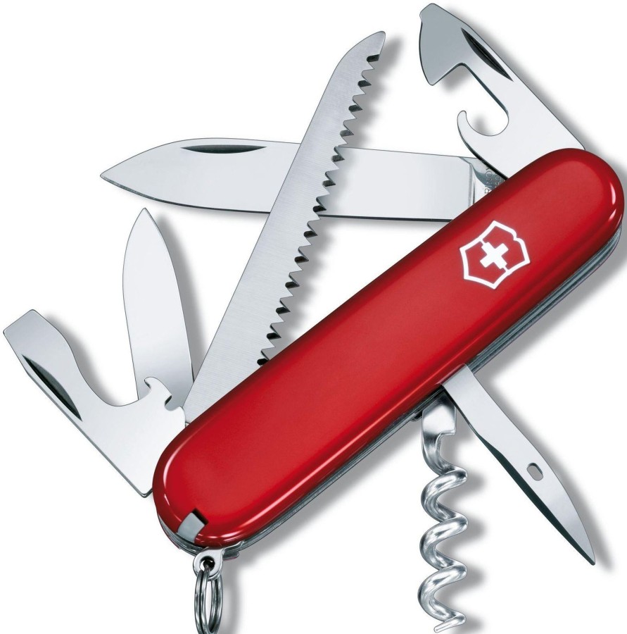 Equipment Victorinox Knives & Multi-Tools | Victorinox Camper - Without Emblem - Swiss Army Knife Red