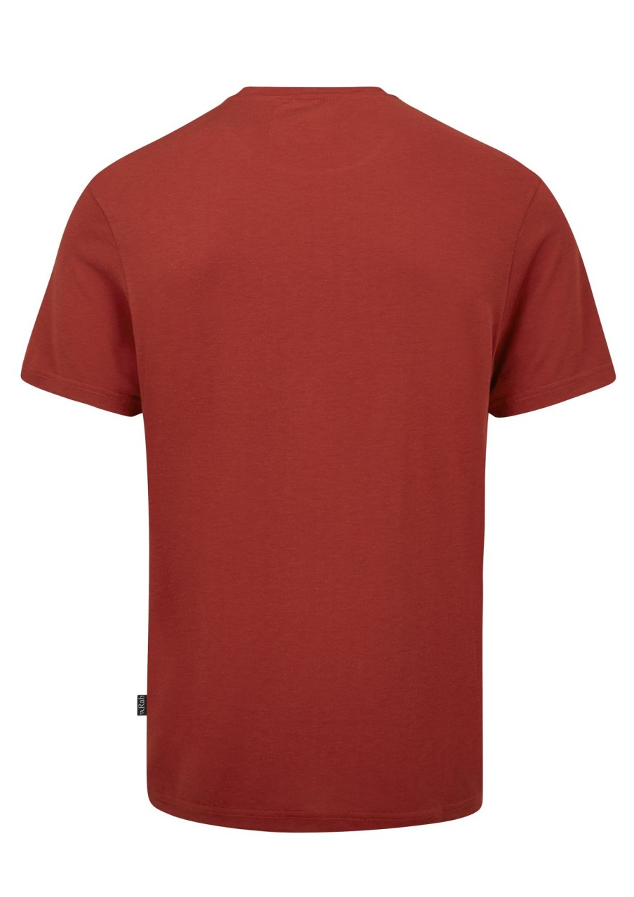 Clothing Rab T Shirts & Base Layers | Rab Mens Crimp Logo Tee - Tuscan Red