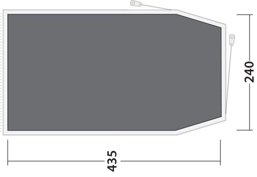 Camping Outwell Footprints & Floors | Outwell Blackwood 4 Footprint Grey