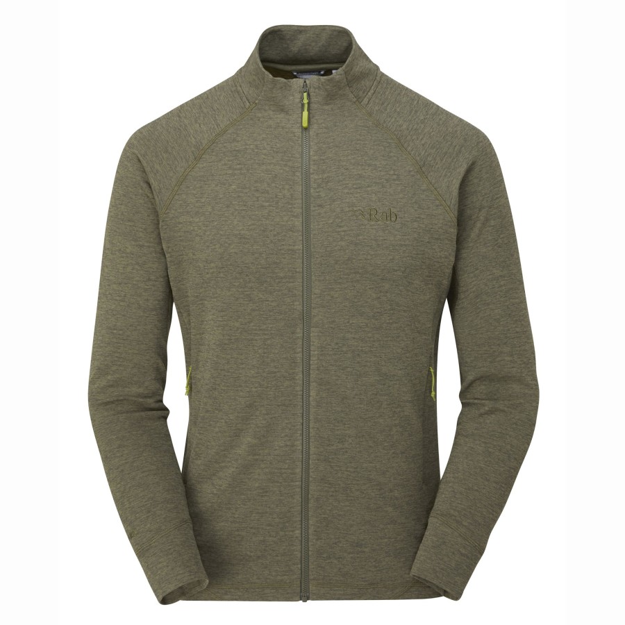 Clothing Rab Fleece & Mid Layer | Rab Mens Nexus Jacket - Light Khaki Green