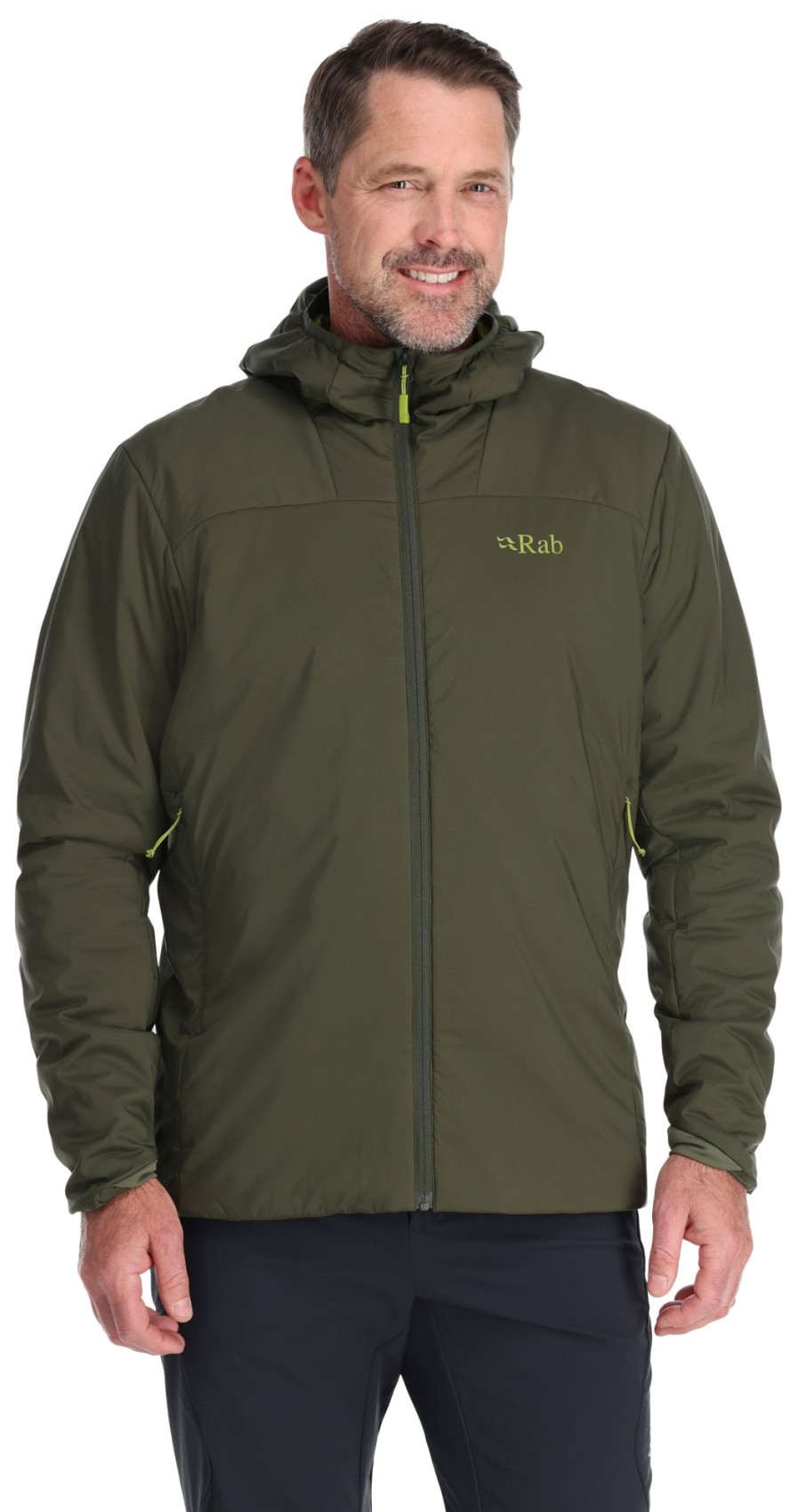 Clothing Rab Insulated Jackets | Rab Mens Xenair Alpine Light Jacket - Army Green