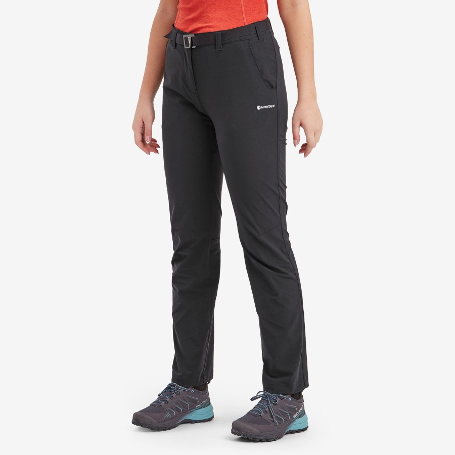 Clothing Montane Trousers & Leggings | Montane Womens Terra Stretch Lite Pants - Short Leg Black