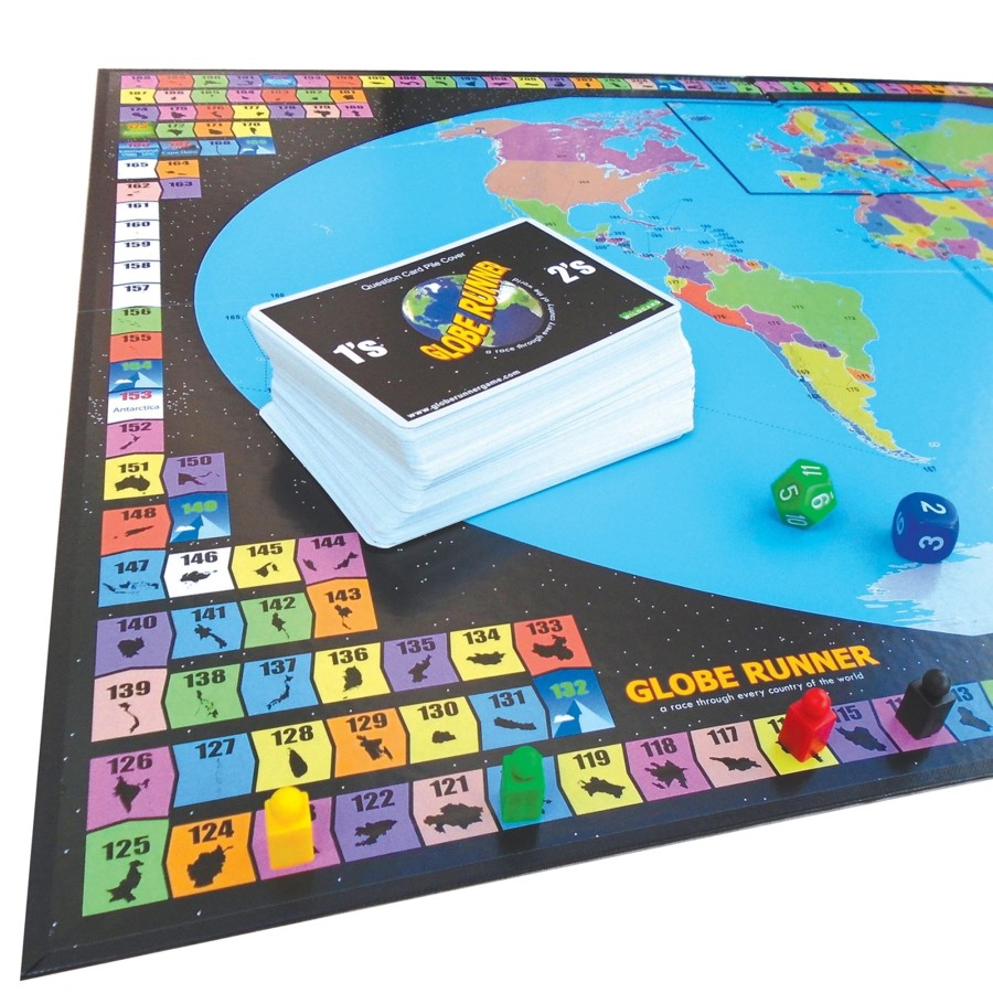 Equipment Wildcard Games Travel Accessories | Wildcard Games Globe Runner Board Game Black