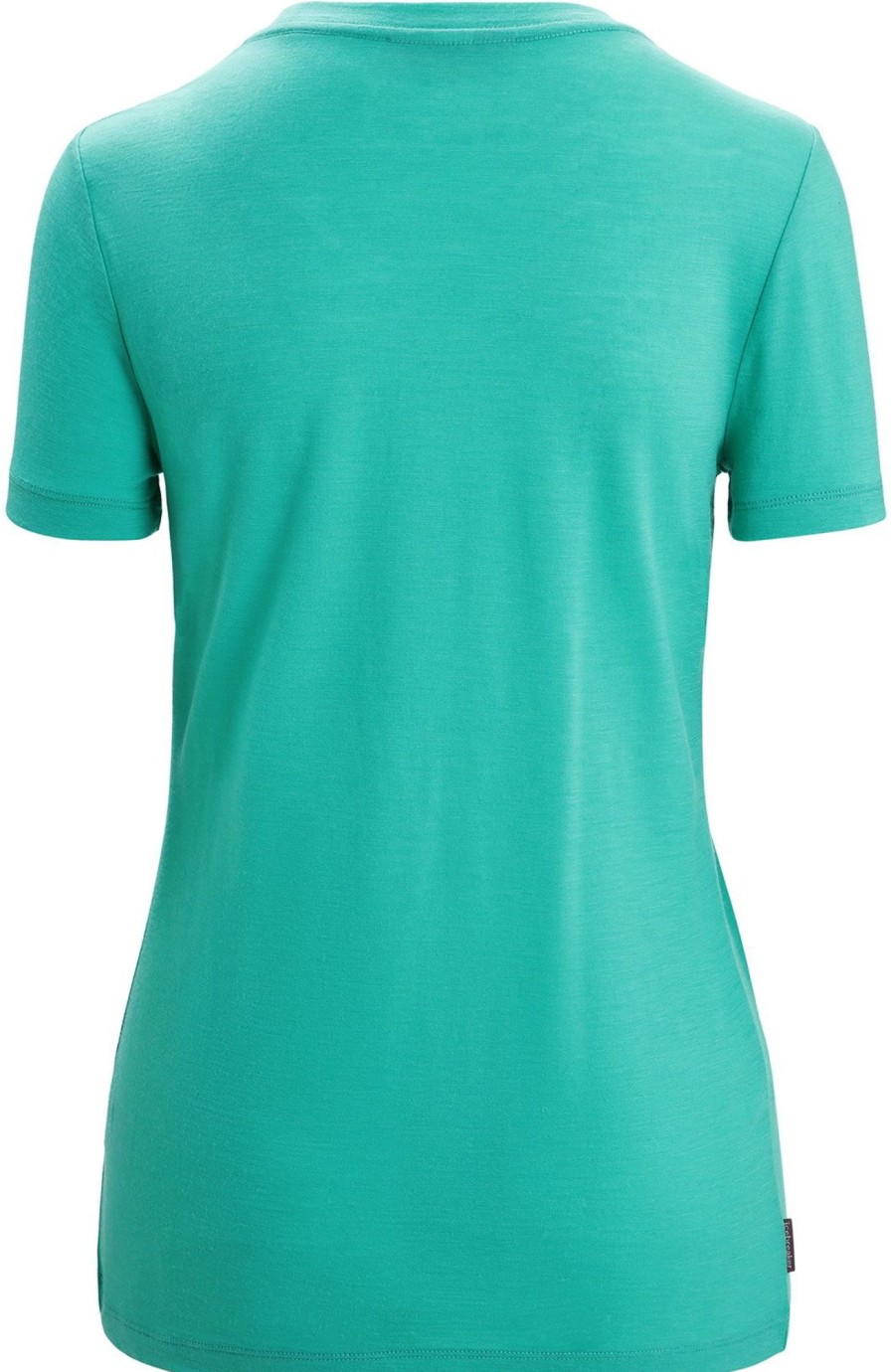 Clothing Icebreaker T Shirts & Base Layers | Icebreaker Womens Tech Lite Ii Short Sleeved Tee - Fresh Blue