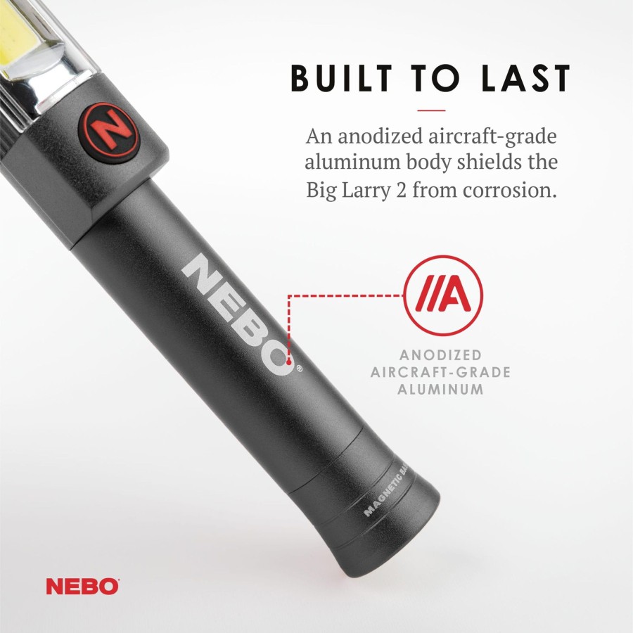 Equipment Nebo Torches | Nebo Big Larry 2 Light Black