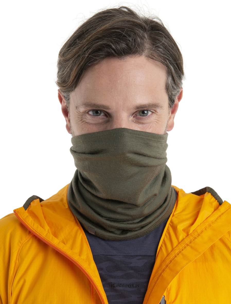 Clothing Icebreaker Neck Warmers | Icebreaker Flexi Chute - Loden Green