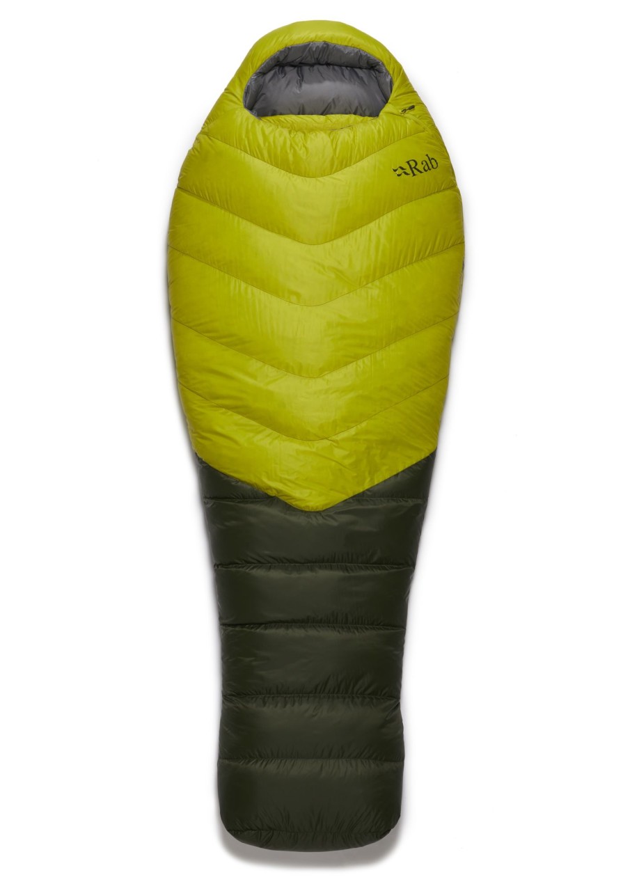 Camping Rab Backpacking & Lightweight Sleeping Bags | Rab Alpine 800 Sleeping Bag - Right-Hand Zip - Zest Green